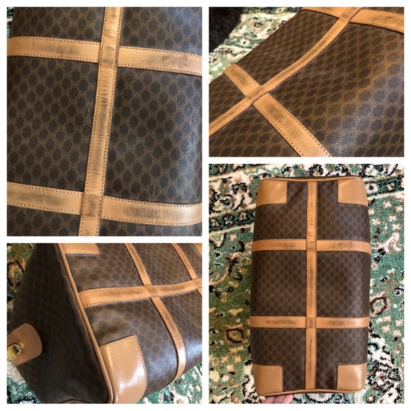 Céline AUTHENTIC Vintage Macadam M14 Weekender Travel Boston Duffle Bag - Picture 10 of 16